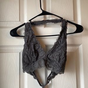 Gilly Hicks Halter Lace Bralette w Adjustable Back